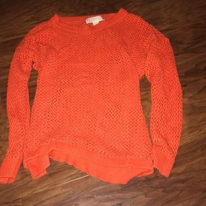 Orange Long Sleeve Shirt (see through)